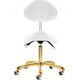 Activeshop Taboret kosmetyczny 1004 Giovanni złoto biały
