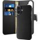Puro Etui z ekoskóry Puro Wallet Detachable MagSafe 2w1 z klapką i portfelem do iPhone 16 - czarne