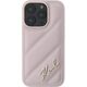 Karl Lagerfeld Karl Lagerfeld KLHCP16SPQDSMGP iPhone 16 6.1" różowy/pink hardcase Quilted Signature