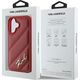 Karl Lagerfeld Karl Lagerfeld KLHCP16SPQDSMGR iPhone 16 6.1" czerwony/red hardcase Quilted Signature