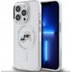 Karl Lagerfeld Karl Lagerfeld KLHMP14LHLSKCH iPhone 14 Pro 6.1" biały/white hardcase IML Metal Karl&Choupette Head MagSafe
