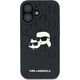 Karl Lagerfeld Karl Lagerfeld KLHCP16SPGKLKCPK iPhone 16 6.1" czarny/black hardcase Monogram Karl&Chaoupette Head Pin