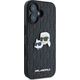 Karl Lagerfeld Karl Lagerfeld KLHCP16SPGKLKCPK iPhone 16 6.1" czarny/black hardcase Monogram Karl&Chaoupette Head Pin