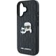 Karl Lagerfeld Karl Lagerfeld KLHCP16SPGKLKCPK iPhone 16 6.1" czarny/black hardcase Monogram Karl&Chaoupette Head Pin