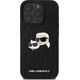 Karl Lagerfeld Karl Lagerfeld KLHCP16LPGKLKCPK iPhone 16 Pro 6.3" czarny/black hardcase Monogram Karl&Chaoupette Head Pin