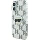 Karl Lagerfeld Karl Lagerfeld KLHCP16SHKLPKHT iPhone 16 6.1" przezroczysty/transparent hardcase IML Karl Head Electroplated