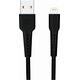 Kabel USB Swissten Swissten Basic Fast Charge 3A Lightning (MD818ZM/A) Datu un Uzlādes Kabelis 1m Melns
