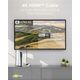 Kabel Goobay Przewód HDMI™ o dużej szybkości transmisji z Ethernetem, 10 m, Sharkskin Grey - Długość kabla 10 m