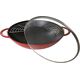 STAUB Wok żeliwny z pokrywką Staub - Czerwony, 37 cm