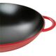 STAUB Wok żeliwny z pokrywką Staub - Czerwony, 37 cm