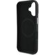 Guess Guess GUHMP16SPGTSPSK iPhone 16 6.1" czarny/black hardcase Grained Triangle MagSafe