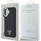 Guess Guess GUHMP16SPGTSPSK iPhone 16 6.1" czarny/black hardcase Grained Triangle MagSafe
