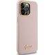 Guess Guess GUHCP16XSMBSLP iPhone 16 Pro Max 6.9" różowy/pink hardcase Silicone Script Metal Logo & Frame