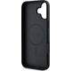 Guess Guess GUHMP16SPSAPSMEK iPhone 16 6.1" czarny/black hardcase Saffiano Peony Classic Logo MagSafe