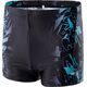 AquaWave Dziecięce bokserki kąpielowe Aquawave ATOS JR black scuba blue logo print rozmiar 164