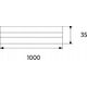 DPM TRC PROFILE RECES STS001W 1M WHITE