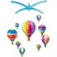 4M 4M KidzMaker DIY set Paint Your Own Hot Air Balloons Mobile