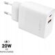 Ładowarka Fixed Fixed USB-C/USB Travel Charger 20W | FIXC20N-CU-WH