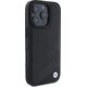 BMW BMW BMHCP16X23RCGPK iPhone 16 Pro Max     6.9" czarny/black hardcase Sign Leather Crossing Lines Pattern