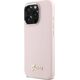 Guess Guess GUHCP16LSMBSLP iPhone 16 Pro 6.3"   różowy/pink hardcase Silicone Script Metal Logo & Frame