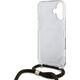 Guess Guess GUHCP16SHC4SEW iPhone 16 6.1"       brązowy/brown hardcase Crossbody Cord 4G Print