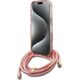 Guess Guess GUHMP16XHCTSGNSP iPhone 16 Pro Max  6.9" różowy/pink hardcase Crossbody Cord Script MagSafe