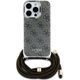 Guess Guess GUHCP16XHC4SEW iPhone 16 Pro Max    6.9" brązowy/brown hardcase Crossbody Cord 4G Print