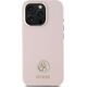 Guess Guess GUHCP16LM4DGPP iPhone 16 Pro 6.3"   jasnoróżowy/pink hardcase Silicone Logo Strass 4G
