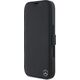 Mercedes Mercedes MEBKP16S23RBGVK iPhone 16 6.1"   czarny/black bookcase Leather Wood Imitation