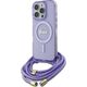Guess Guess GUHMP16XHCTSGNSU iPhone 16 Pro Max  6.9" fioletowy/purple hardcase Crossbody Cord Script MagSafe