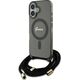 Guess Guess GUHMP16SHCTSGNSK iPhone 16 6.1"     czarny/black hardcase Crossbody Cord Script MagSafe