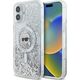 Karl Lagerfeld Karl Lagerfeld KLHMP16SLGKISGH iPhone 16  6.1" hardcase transparent Liquid Glitter Karl Head Magsafe