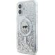 Karl Lagerfeld Karl Lagerfeld KLHMP16SLGKISGH iPhone 16  6.1" hardcase transparent Liquid Glitter Karl Head Magsafe