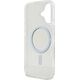Guess Guess GUHMP16SHFGERET iPhone 16 6.1" przeźroczysty/transparent hardcase IML Glitter Circle MagSafe