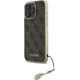 Guess Guess GUHCP16LGF4GBR iPhone 16 Pro 6.3"   brązowy/brown hardcase 4G Charms Collection