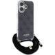 Guess Guess GUHCP16SHC4SEK iPhone 16 6.1"       czarny/black hardcase Crossbody Cord 4G Print