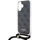 Guess Guess GUHCP16SHC4SEK iPhone 16 6.1"       czarny/black hardcase Crossbody Cord 4G Print
