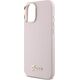 Guess Guess GUHCP16SSMBSLP iPhone 16 6.1"       różowy/pink hardcase Silicone Script Metal Logo & Frame