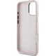Guess Guess GUHCP16SSMBSLP iPhone 16 6.1"       różowy/pink hardcase Silicone Script Metal Logo & Frame