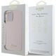 Guess Guess GUHCP16SSMBSLP iPhone 16 6.1"       różowy/pink hardcase Silicone Script Metal Logo & Frame