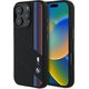 BMW BMW BMHMP16X23SCUK iPhone 16 Pro Max      6.9" czarny/black hardcase Silicone Cut Tricolor Lines MagSafe