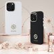 Guess Guess GUHCP16SM4DGPK iPhone 16 6.1"       czarny/black hardcase Silicone Logo Strass 4G