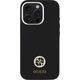Guess Guess GUHCP16SM4DGPK iPhone 16 6.1"       czarny/black hardcase Silicone Logo Strass 4G