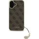 Guess Guess GUHCP16MGF4GBR iPhone 16 Plus 6.7"  brązowy/brown hardcase 4G Charms Collection