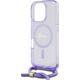 Guess Guess GUHMP16LHCTSGNSU iPhone 16 Pro      6.3" fioletowy/purple hardcase Crossbody Cord Script MagSafe