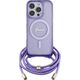 Guess Guess GUHMP16LHCTSGNSU iPhone 16 Pro      6.3" fioletowy/purple hardcase Crossbody Cord Script MagSafe