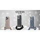 Guess Guess GUHCP16SHC4SEP iPhone 16 6.1"       różowy/pink hardcase Crossbody Cord 4G Print
