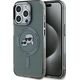 Karl Lagerfeld Karl Lagerfeld KLHMP15LHLSKCK iPhone 15 Pro 6.1" black/black hardcase IML Metal Karl&Choupette Head MagSafe