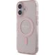 Guess Guess GUHMP16SHFGEREP iPhone 16 6.1" pink/pink hardcase IML Glitter Circle MagSafe