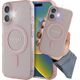 Guess Guess GUHMP16SHFGEREP iPhone 16 6.1" pink/pink hardcase IML Glitter Circle MagSafe